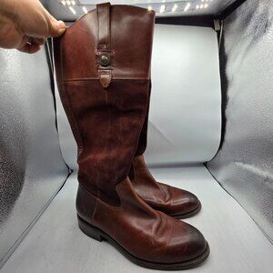 Frye Jayden Button Tall Womens Size 10 Red Equestrian Riding Boots Walking